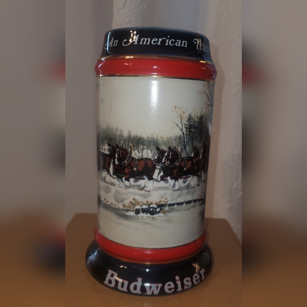 Vintage 1990 Budweiser Collectible  Stein